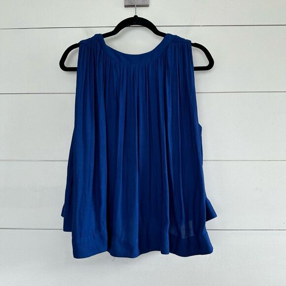 Free People Women’s Extra Small Royal Blue Tank Top Blouse - Picture 3 of 7